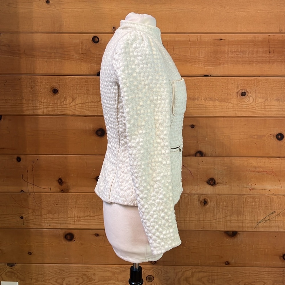 Zara Basic Cream Jacket - image 4